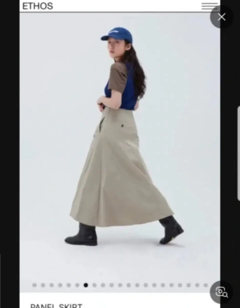 Overdue Flare Grunge Yoke Gather Long Skirt White on Bunjang